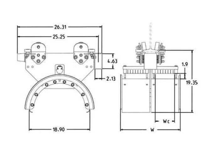 Series 450 Heavy Duty I Beam Tow Trolley - Image 1