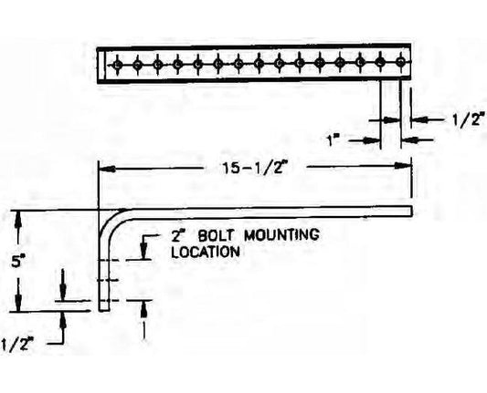 Web Universal Bracket for 8-Bar Conductor Bar - Multi-Position Long Type Bracket - Image 1