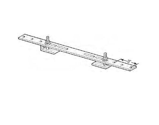 Heavy Duty Flange Mount Bracket for 8-Bar Conductor Systems - Image 1