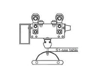 Series 350 I Beam Tow Trolley for Round Cable
