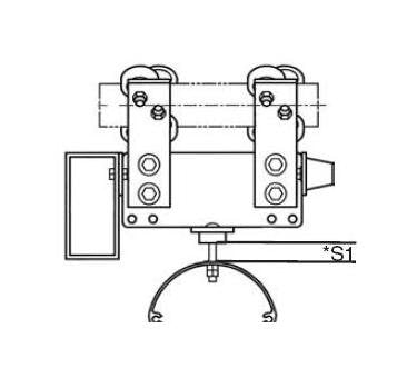 Heavy Duty Square Festoon System Tow Trolley - Image 1