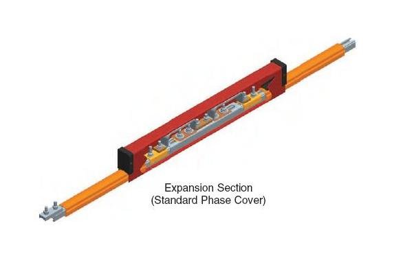 Safelec 2 Conductor Bar Expansion Section with Splice, Aluminum / Stainless Steel - Image 1