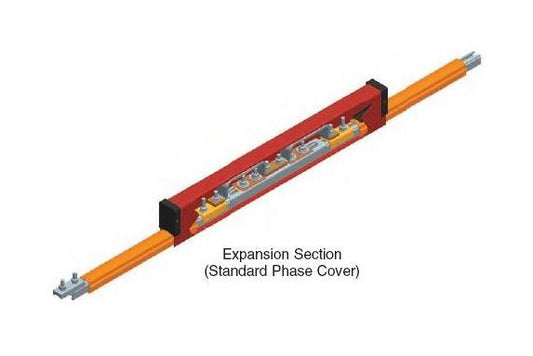 Safelec 2 Conductor Bar Expansion Section with Splice, Aluminum / Stainless Steel - Image 1