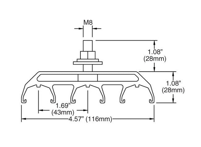 Standard Hanger Clamps - Three Pole Acetyl (Black) - Image 2