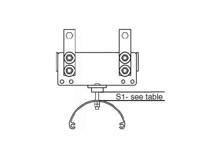 Stainless Steel End Clamp for Series 225 I Beam - Flat Cable - Image 1