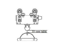Series 250 I Beam Round Cable Trolley with Optional Anti-Lift Rollers