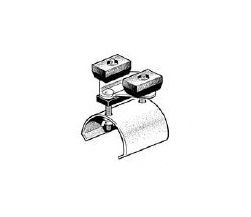 Galvanized Steel End Clamp for Standard Duty C-Track Festoon Systems - Image 1
