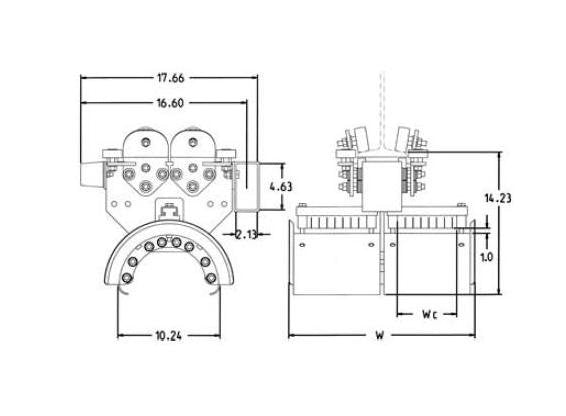 Series 450 Heavy Duty I Beam Tow Trolley - Image 1