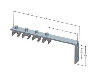 Hevi-Bar II Conductor Bar Web Brackets with Standard Polycarbonate Hangers - Image 1