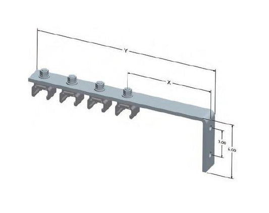 Hevi-Bar II Conductor Bar Web Brackets with Standard Polycarbonate Hangers - Image 1
