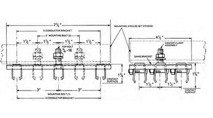 Stainless Steel Cross-Bolt Hanger Clamp with Insulator - Image 3