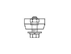 Heavy Duty C-Track Festoon System End Stop with Block - Image 1