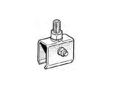 Stainless Steel Cross-Bolt Hanger Clamp for 8-Bar Conductor Bar Systems - Image 1