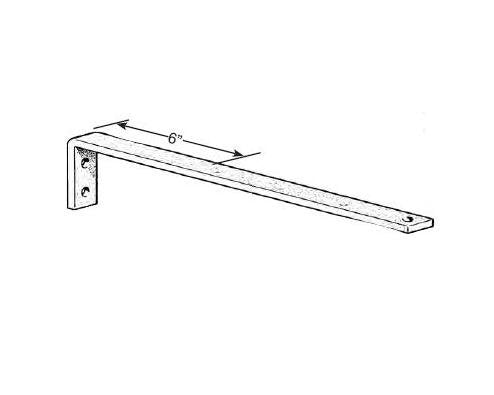 Zinc Plated Steel 8-Bar Conductor Bracket - Web Mount - Image 1