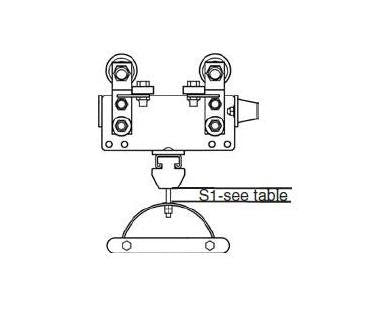 Series 250 I Beam Cable Trolley for Round Cable - Image 1