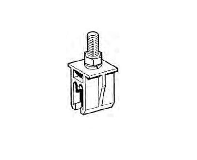 Plastic Snap-in Hanger Clamp for 8-Bar Conductor Systems - Image 1