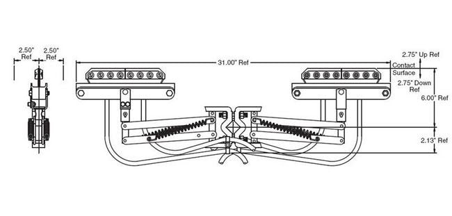 400A DURA-COAT Tandem Collector with V-Contact Shoe - Image 2