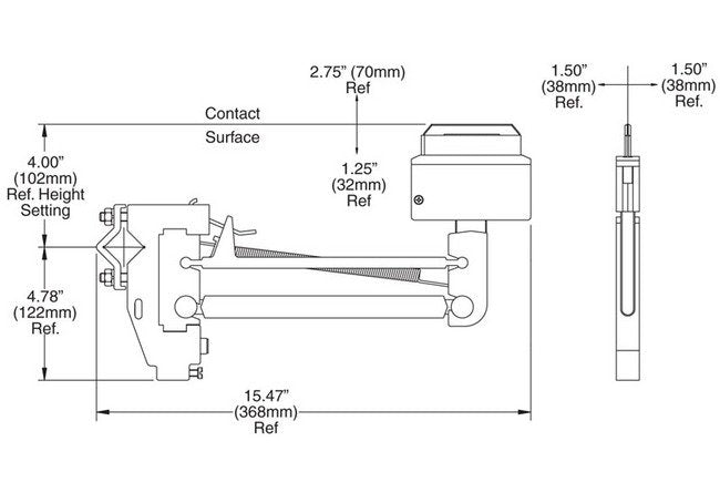 Ground Collector with LH Deflector - 100A - Image 2
