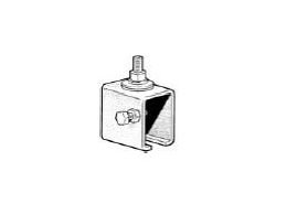 Galvanized Steel Anchor Clamp for C-Channel - 40 lb Load Capacity - Image 1