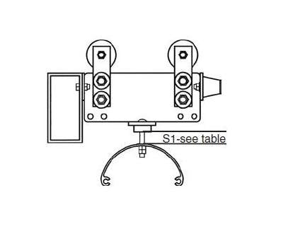 Series 250 I Beam Flat Cable Tow Trolley - Image 1