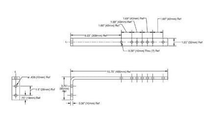 SAFELEC 2 Conductor Bar Web Brackets - Image 2
