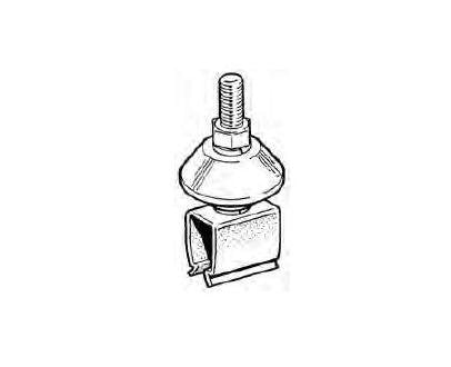 Heavy-Duty Steel Snap-in Hanger Clamp for 8-Bar Conductor Bar - Image 1