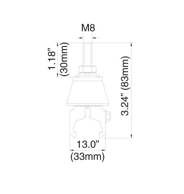 SAFELEC 2 Conductor Bar Anchor Clamps with Insulator - Image 2