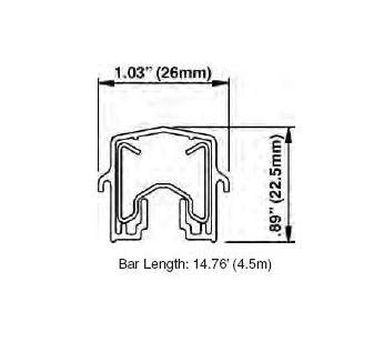 Safelec 2 Aluminum/Stainless Steel Conductor Bars with Splice - Image 2