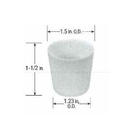 Alumina Oxide Tapered Crucible for CH-6 and CH-14 Heaters - Image 2