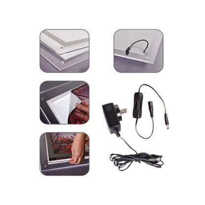 Megastore 20.5x28 Crystal Light Box Display with Print - Image 2