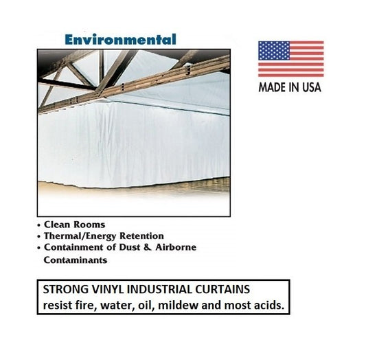 Industrial Environmental Curtain System - 12ft Height x 6ft Width - Image 1