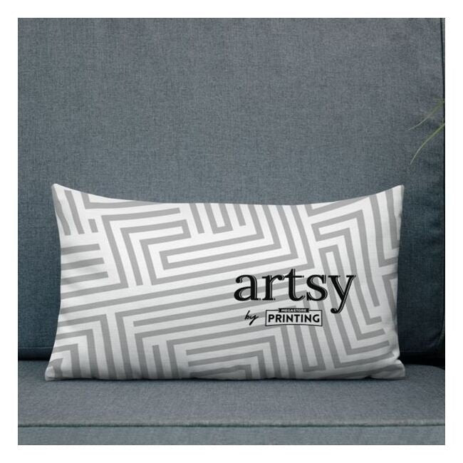 Custom Art Prints Pillow - 20x12 inches - Image 3