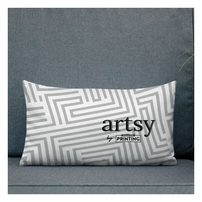 Custom Art Prints Pillow - 20x12 inches - Image 3