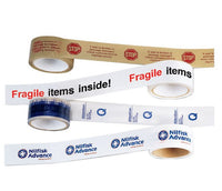 Custom Printed Tan Hot Melt Adhesive Polypropylene Tape - 3in x 330ft