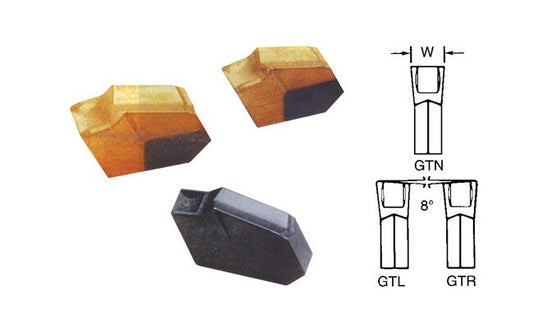 Precise GTN-2 Carbide Insert, Uncoated 0.087in Width - Image 1