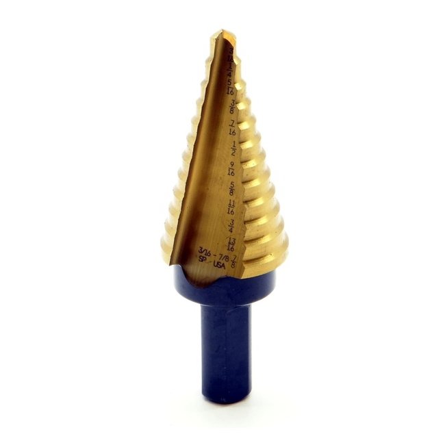 Norseman 12 Hole Step Drill Bit TiN Coated - Image 1
