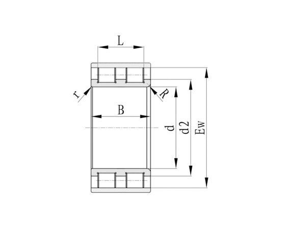 RNN Double Row Full Complement Cylindrical Roller Bearings without Outer Ring - Image 2