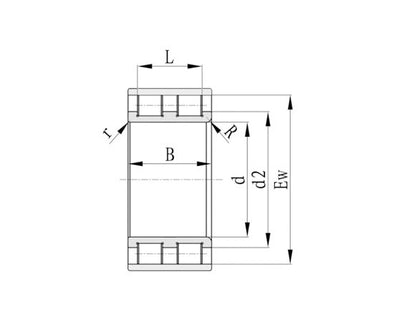 RNN Double Row Full Complement Cylindrical Roller Bearings without Outer Ring - Image 2