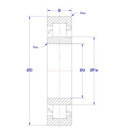 N/NJ/NU/NUP Single Row Cylindrical Roller Bearings - Image 2