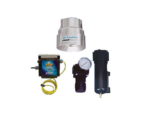 Deluxe Stainless Steel 4 Inch Adjustable Air Amplifier Kit - Image 1