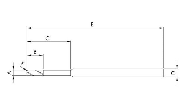 IDI 2-Flute Corner Radius Diamond Coated End Mill - Image 2