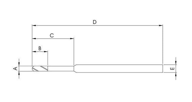 Diamond Coated 2-Flute Ball Nose End Mill - Graphite & Composite Milling - Image 2