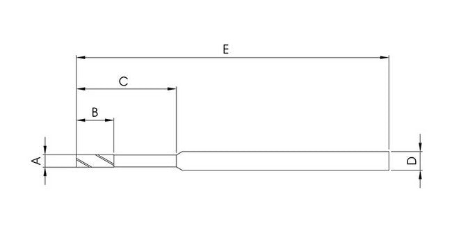 IDI Diamond Coated 2-Flute Square End Mill - Image 2