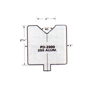 2" V-Opening 85° Die-Thane Press Brake V-Die - Image 1