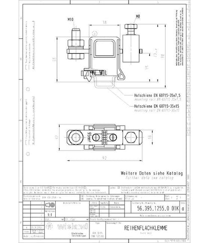 Wieland RFK 1/95 FMK S35/V0 Feed-Through Terminal Block - Image 3