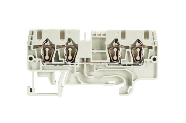 Wieland Duo-Modular Terminal Block with 4 Clamp Positions, Gray WKFN 2 - Image 2