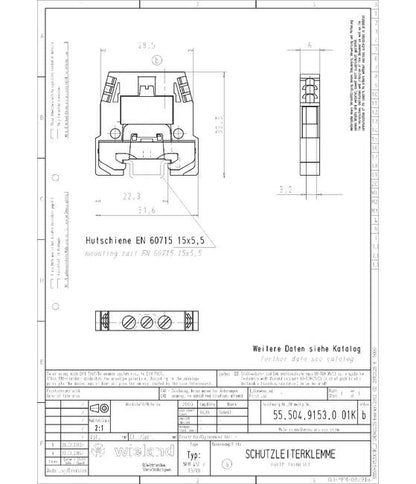 Wieland WKM 4 Earth Terminal Block - Image 2