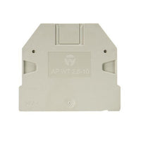 Wieland AP WT 2 Gray End Plate for DIN Rail Terminal Blocks