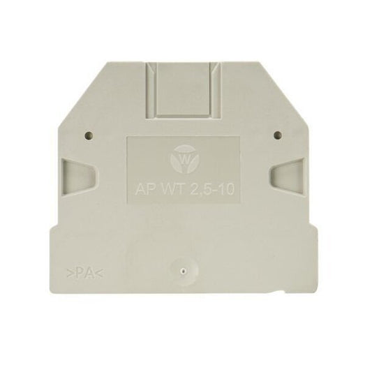 Wieland AP WT 2 Gray End Plate for DIN Rail Terminal Blocks - Image 2