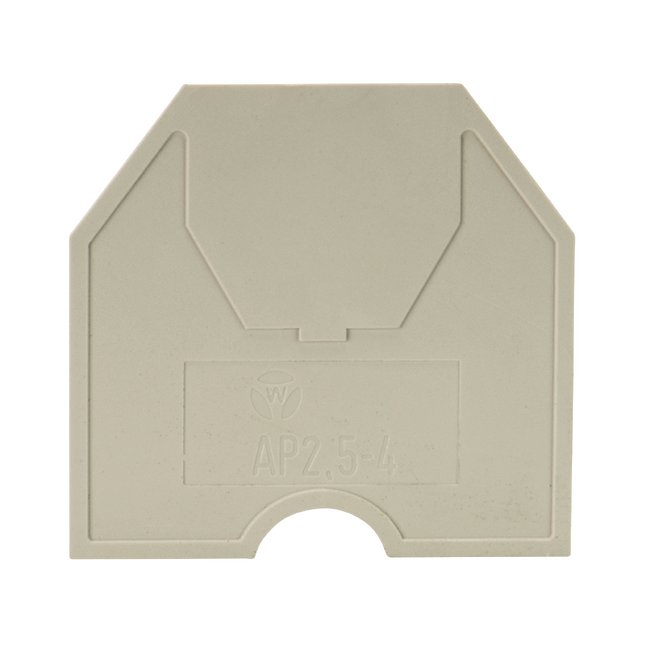 Wieland AP 10/SI/V0 Gray End Plate for DIN Rail Terminal Blocks - Image 2